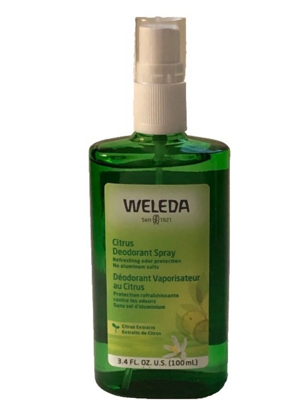 WELEDA Citrus Deodorant Spray — Certified Natural, 3.4 Oz